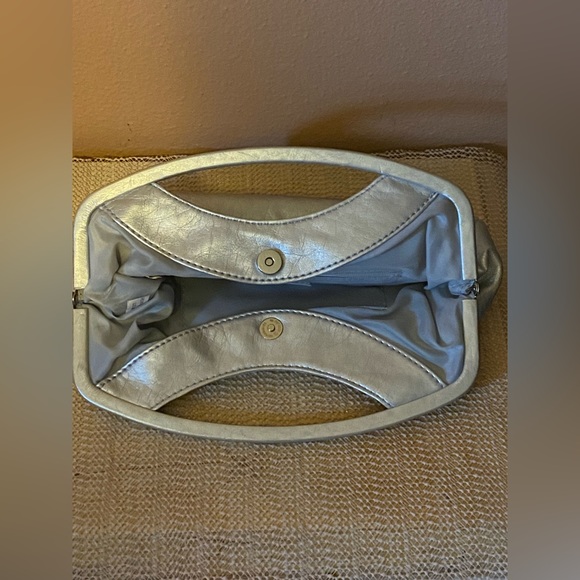 3/$15 Candies silver sequin clutch with magnetic closure - Picture 4 of 7